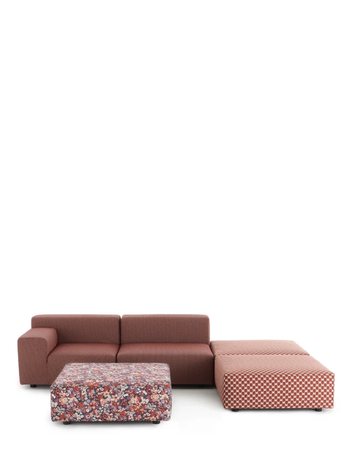 PLASTICS OUTDOOR LIBERTY 2 SEATER + 3 POUF