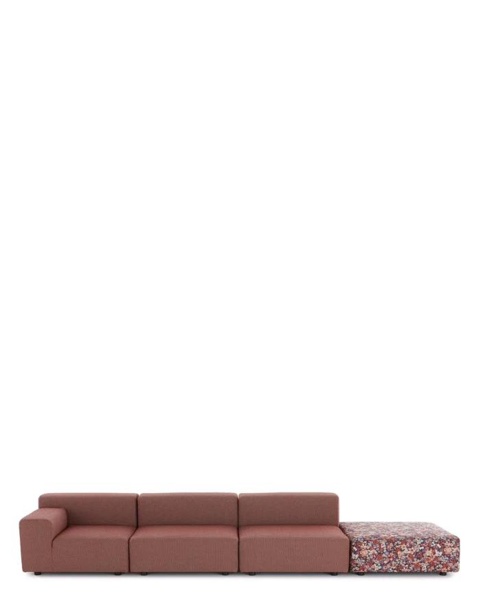 PLASTICS OUTDOOR LIBERTY 3 SEATER + 1 POUF ARTEMIS